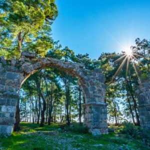Why Everyone Loves to have Holidays Antalya 3 Phaselis ancient city ruins with a beautiful beach backdrop near Antalya Turkey