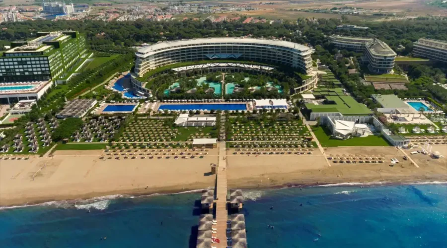 Luxurious suite at Maxx Royal Belek Golf Resort with a view of the Mediterranean Sea