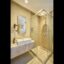 Modern bathroom with glass-enclosed shower and stylish vanity at La Maja Hotel Antalya