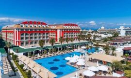 Orange County Resort Hotel Belek Antalya Pool VIew with 2 Boldins