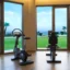 Antalya Akra Hotel Gym with amaing sea View